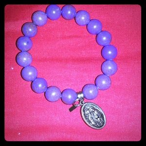 Beaded bracelet with charm by BLU